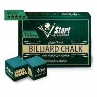 Мел Startbilliards 5 звезд зеленый (12 шт)